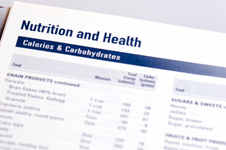 calories and carbohydrates fact sheet