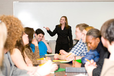 adult students in a classroom