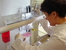 female researcher