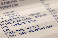 resultados de análisis preventivos de sangre y colesterol